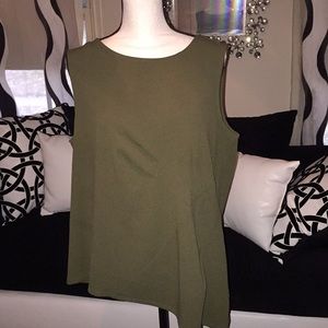 Worthington Forest Green Sleeveless Top